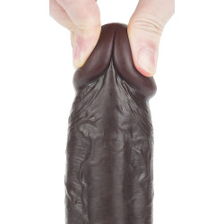 LoveToy SlidingSkin Gode Sliding Skin 18 x 4.5cm Marron
